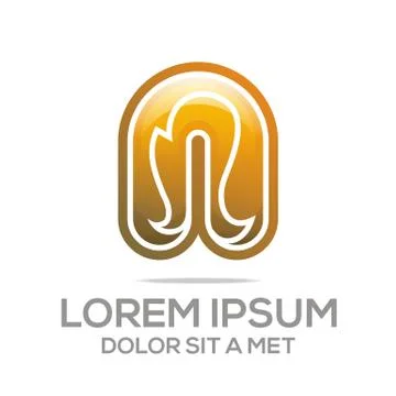 Logo Vector Letter N Element Icon Stock Illustration