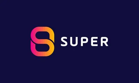 Logo vector letter S minimalist logotype font gradation color alphabet conc.. Stock Illustration