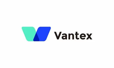 Logo vector letter V blue color minimalist concept logotype creative compan.. Stock Illustration