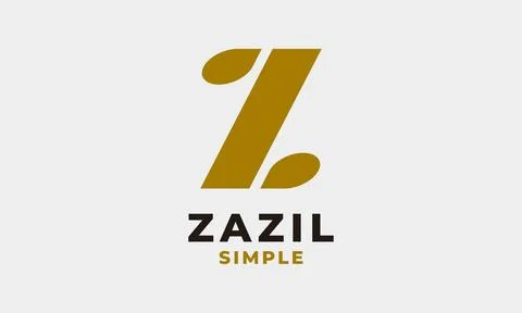 Logo vector letter Z simple design and minimalis Stock Illustration