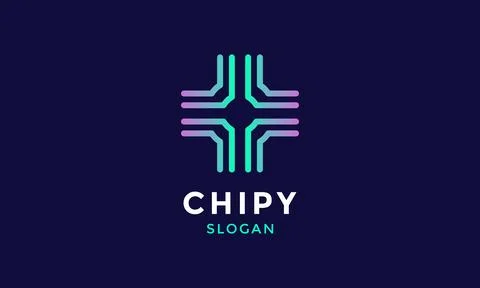 Logo vector link minimalist design medicine pharmacy concept creative symbo.. Stock Illustration