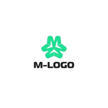 Logo. Vector. M. Stock Illustration
