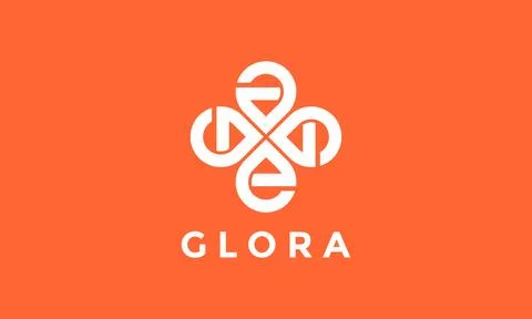 Logo vector minimalism flower infinity concept ornament relaxation 스톡 일러스트