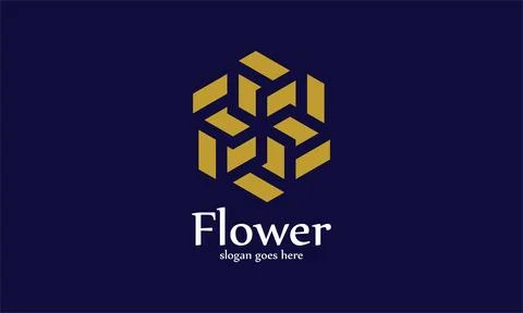 Logo vector minimalism flowers link connection nature concept ecology envir.. Illustrazione stock