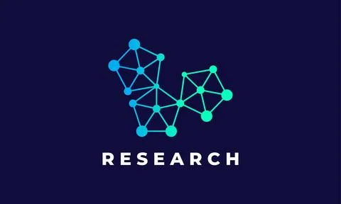 Logo vector pentagon technology blue concept global network digital web sys.. Stock Illustration