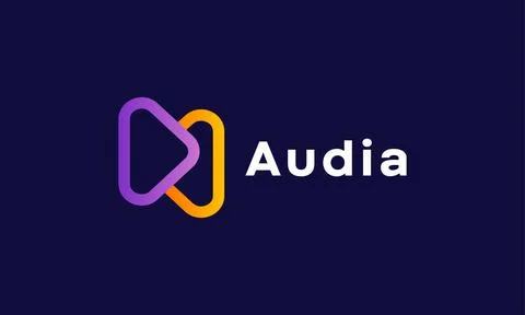 Logo vector play button arrow concept symbol icon player digital start stop.. Stock Illustration