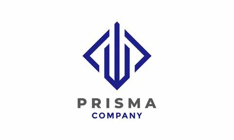 Logo vector prisma simple and minimalis Stock Illustration