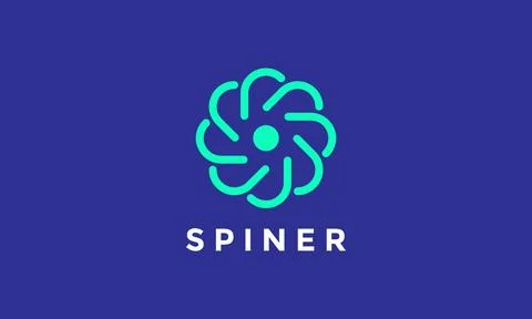 Logo vector rectangle fan concept minimalist design creative icon company c.. Illustrazione stock