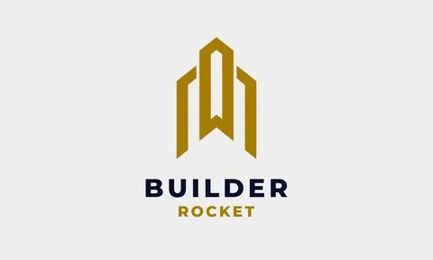 Logo vector simple design building Illustrazione stock