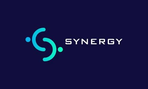 Logo vector solid teamwork symbol group solution strategy people network co.. Stock Illustration