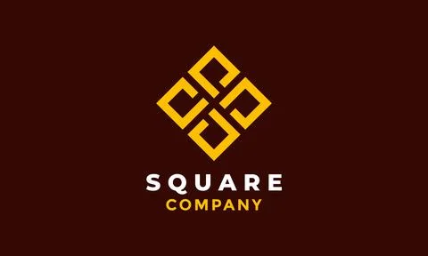 Logo vector square and minimalism Illustrazione stock