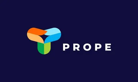 Logo vector three hexagon minimalist design corporate company emblem concept Illustrazione stock