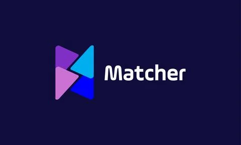 Logo vector triangle fits match jigsaw link connection success challenge pu.. Stock Illustration