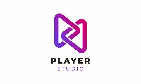 Logo vector triangle link concept minimalist design connect style protectio.. Stock Illustration