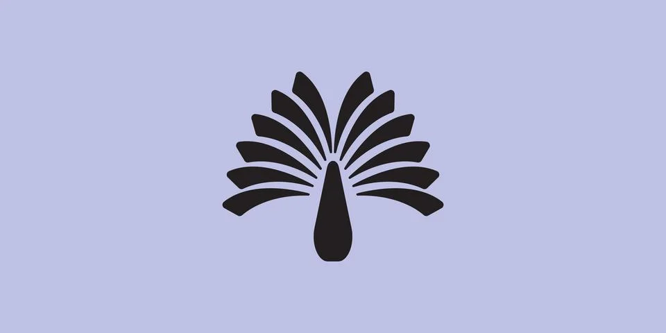 Logo vintage palm tree vector icon illustration minimalist design 스톡 일러스트