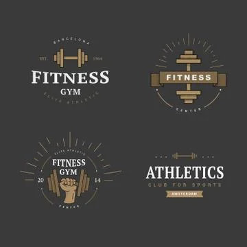 Logo in vintage style Illustrazione stock