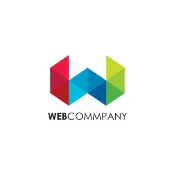 Logo W simple and abstract Stock Illustration