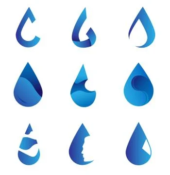 Logo water collection Stock Illustration