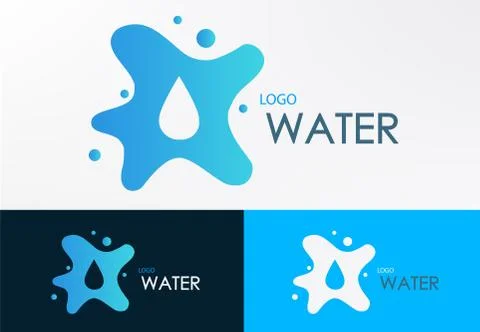 Logo water liquid Stock Illustration
