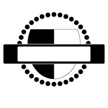 Logo on white background Illustrazione stock