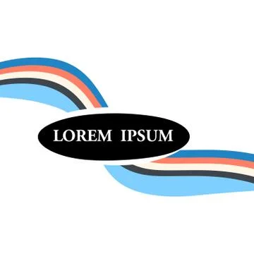 Logo on white background Stock Illustration