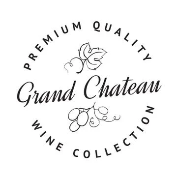 Logo of winery. Stock Illustration