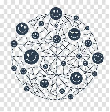 Logo  World Smile Day concept of positive Stock Illustration