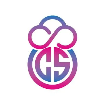 Logo of the wreath circle shape logo use crown with the initials letters SG isol Illustrazione stock