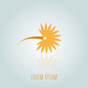 Logo Yellow Bird Stock Illustration