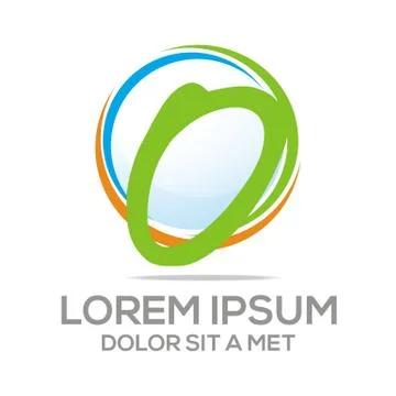 Logo zero Vector Number Stock Illustration