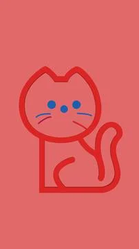 Logopit cat Stock Illustration