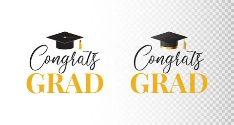 Logos for design of graduation Stock Illustration