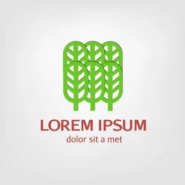 Logos, emblems Forest, Park Stock Illustration