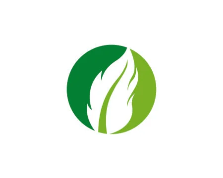 Logos of green Tree leaf ecology Stock Illustration