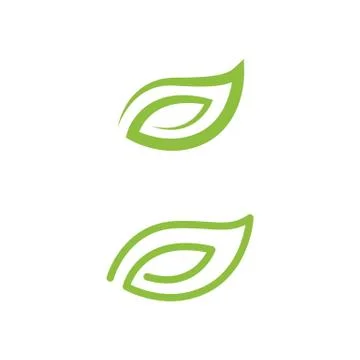 Logos of green Tree leaf ecology Illustrazione stock