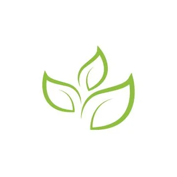 Logos of green Tree leaf ecology Stock Illustration