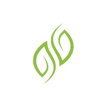 Logos of green Tree leaf ecology Stock Illustration
