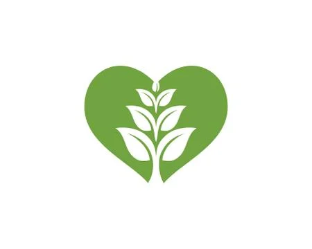Logos of green Tree leaf ecology Stock Illustration