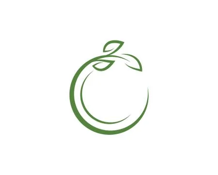 Logos of green Tree leaf ecology Stock Illustration