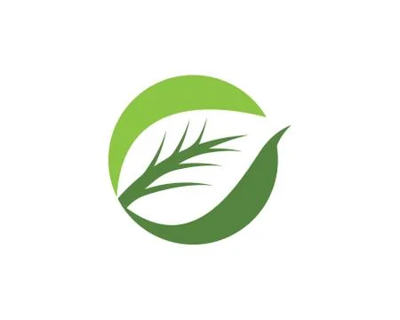 Logos of green Tree leaf ecology nature element Stock Illustration