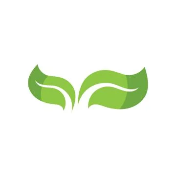 Logos of green Tree leaf ecology Stock Illustration