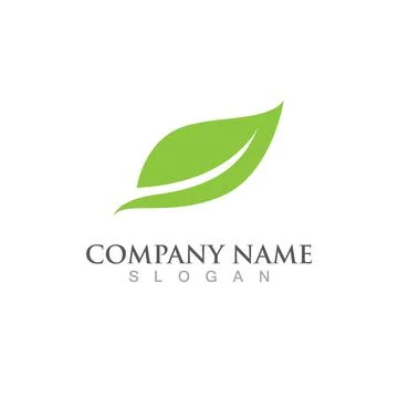 Logos of green Tree leaf ecology Stock Illustration
