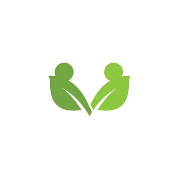 Logos of green Tree leaf ecology Stock Illustration
