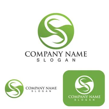 Logos of green Tree leaf ecology template vector logo Stock Illustration