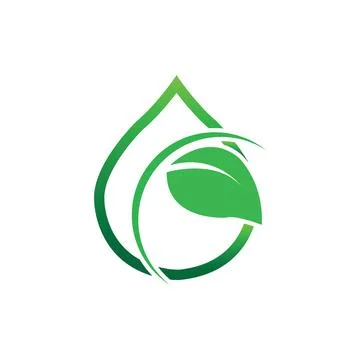 Logos of green Tree leaf ecology Stock Illustration