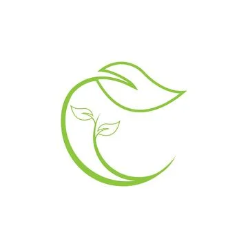 Logos of green Tree leaf ecology nature element vector Illustrazione stock