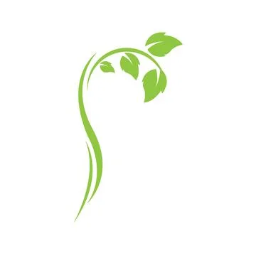 Logos of green Tree leaf ecology nature element vector Illustrazione stock