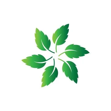 Logos of green Tree leaf ecology nature element vector Stock Illustration