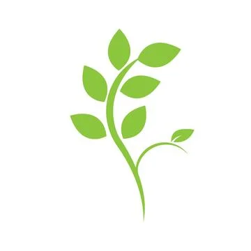 Logos of green Tree leaf ecology nature element vector Illustrazione stock