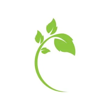Logos of green Tree leaf ecology nature element vector Stock Illustration